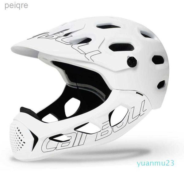 Cycling Helmets Wholesale-Ultralight Men Women Mountain Bicycle Helmet Full Covered MTB Down Hill Full Face Helmet Inte-Molded TRAIL BMX Cyc