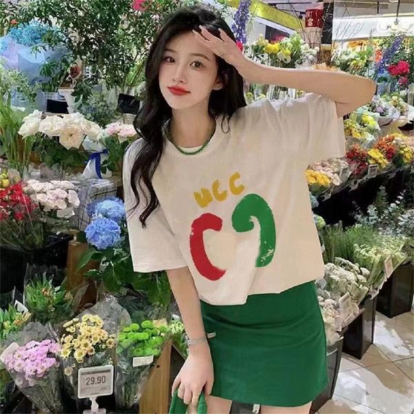 t shirts for women Luxury Mens Designer polo Black Red Letter printed heat press machine for t shirts Short Sleeve Fashion Brand Designer To