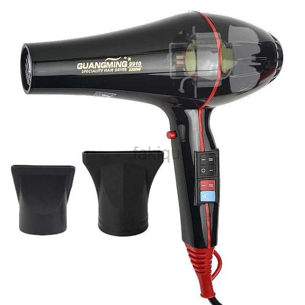 Hair Dryers Big AC Motor Real 2200W Professional Powerful Hair Dryer Fast Heating Hot And Cold Adjustment Air Blow Dryer For Hair Salon Use