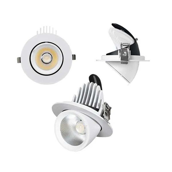 5W LED spotlight elephant trunk circular embedded ceiling light universal joint angle tube light living room clothing store lighting fixture