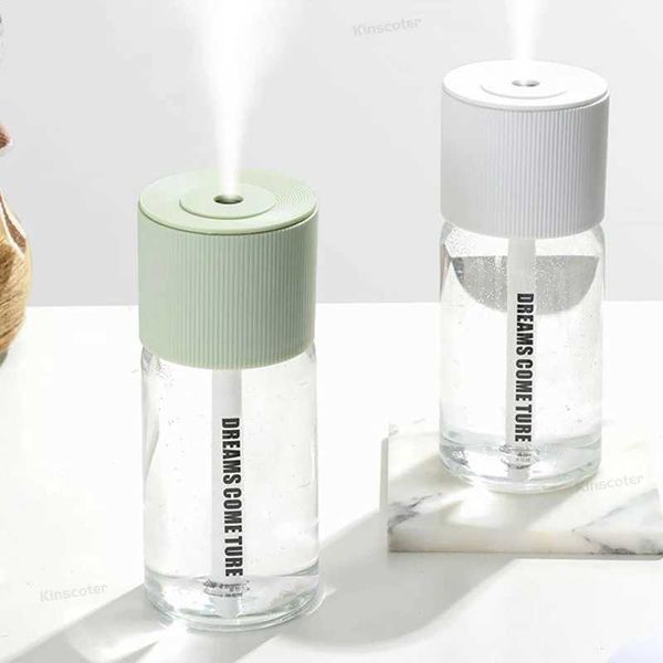 Humidifiers Rechargeable Mini Humidifier 268ml USB Mute Cool Mist Sprayer for Home Bedroom Car Portable Moisturizes Skin Water Diffuser S241