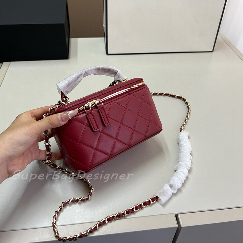 Box Tote Cosmetic Women Make Up Wallet Designer Purse Travel Toilet Wash Handbag Beauty Makeup Case Shoulder Bags Crossbody Bag