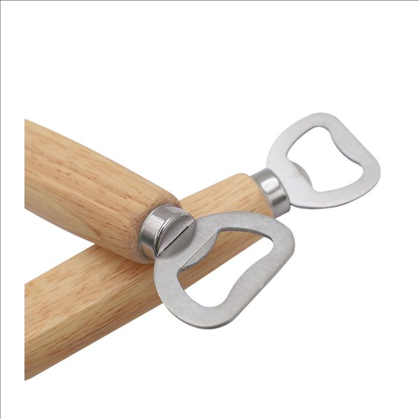 Wooden Handle Bottle Openers Stainless Steel Corkscrew Beer Opener Cartoon Cheese Openers