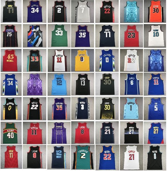 New Men Youth Basketball Jerseys Wembanyama Curry James damian lillard LaMelo Ball Ja Morant Jimmy Butler Tatum Devin Booker Kevin Durant Lu