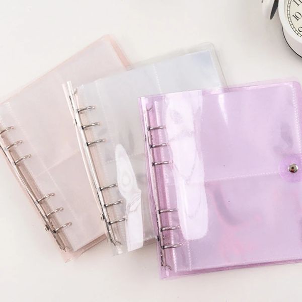 Notepads 3-5 Inch Po Frame Transparent Loose Leaf Binder A6 Notebook Inner Core Cover Note Book Planner Office Stationery Supplies 231020