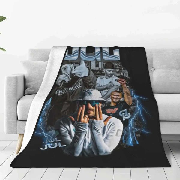 Jul Bootleg Flannel Blanket Music Rapper Super Soft Throw Blanket for Couch Chair Sofa Bed Travelling Bedspread Sofa Bed CoverXJ240813