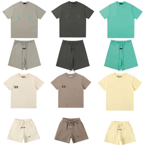 Designer ESS Baby Clothing Sets Kids Boys Girls Clothes Summer Luxury Tshirts Shorts Tracksuit Children Youth Outfits Short Sleeve Shirt O3u