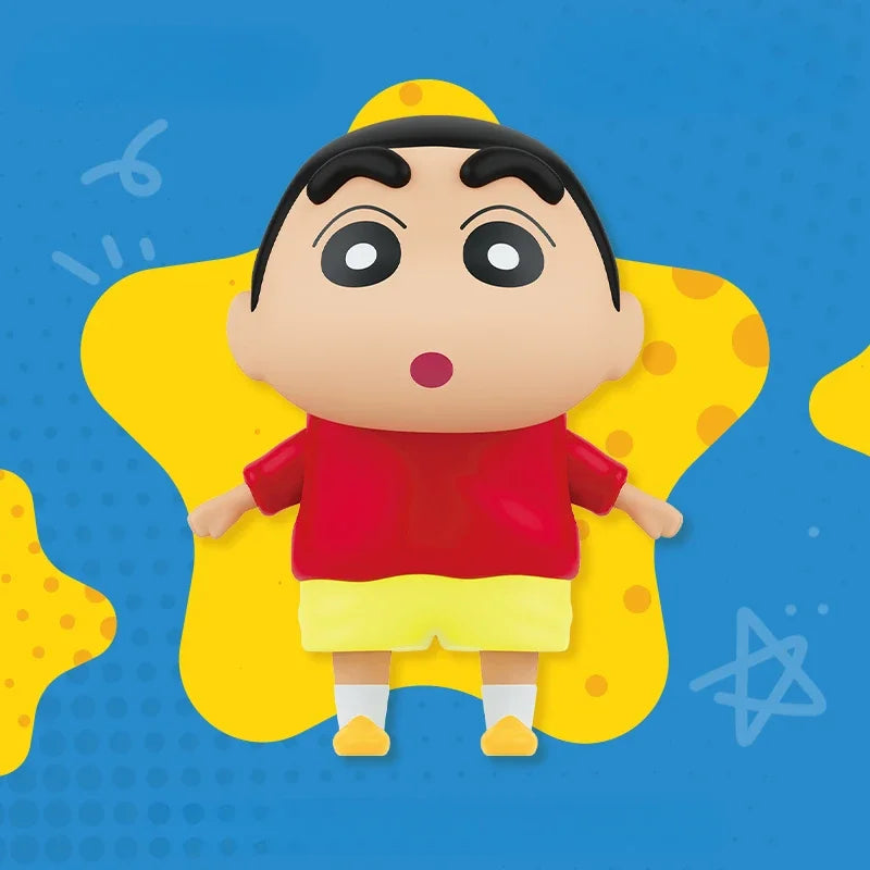 CIMON Licensed Crayon Shinchan Wall Climbing Toy Series 5 Styles Adhesive Dolls with Shinnosuke Nene Kawaii Interactive Play Bulk Stock Kids Birthda