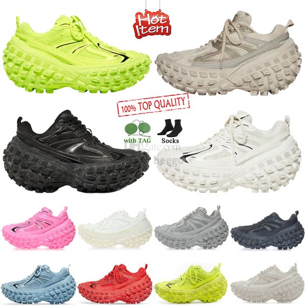 Defender Sneaker Men Women Casual Shoes Rubber Platform Tire Shoe Sneakers Beige Black Khaki Army Green Trainers Sports