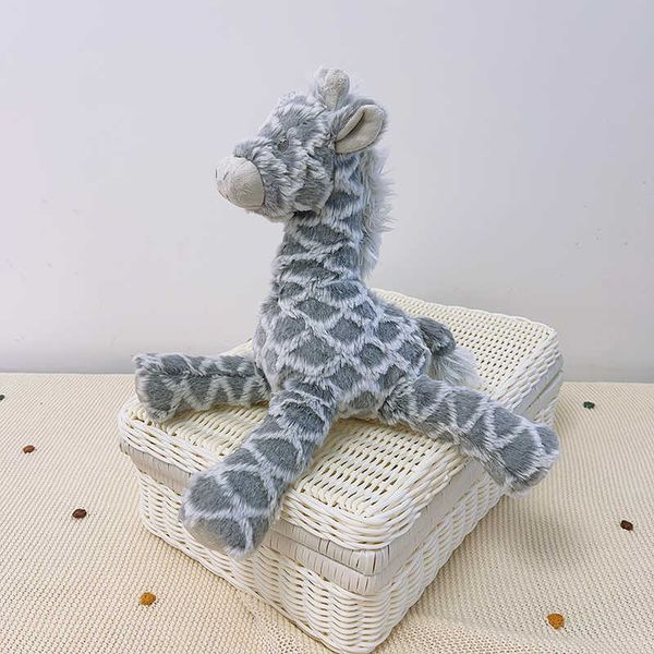 Plush Dolls 30cm Cute Grey Giraffe Plush Toy Stuffed Animal Plush Toys Dolls for Chilren Kids Birthday Gifts Home DecorationY2412162OYL