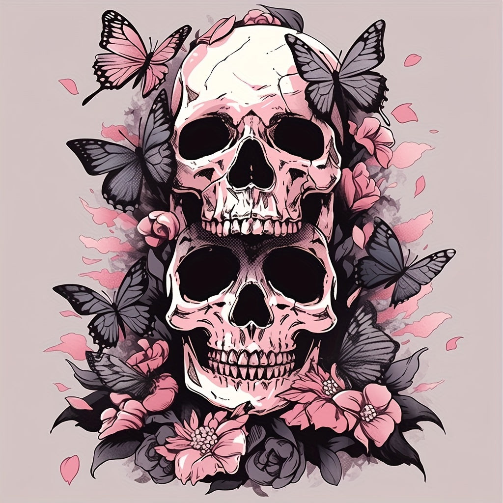 TEMU 5d Butterfly & Diamond Painting Kit 40x40cm - Diy Acrylic Drills, Embroidery Art Craft For Home Office Wall Decor,