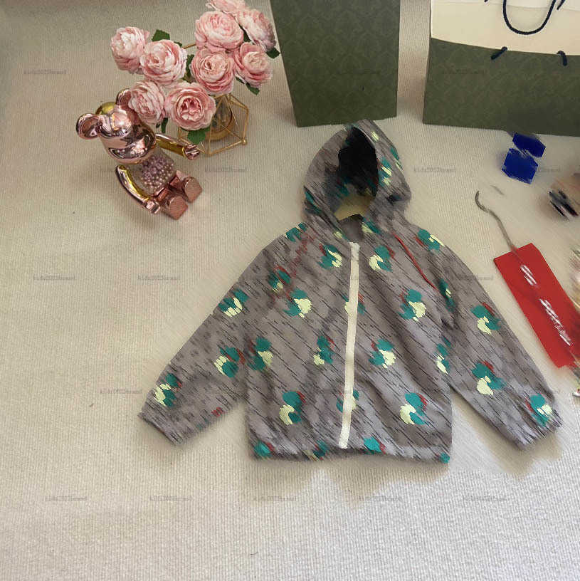 New kids coat hooded baby jackets Green Flying Dragon Pattern kids designer clothes Size 110-160 boys girls Outerwear