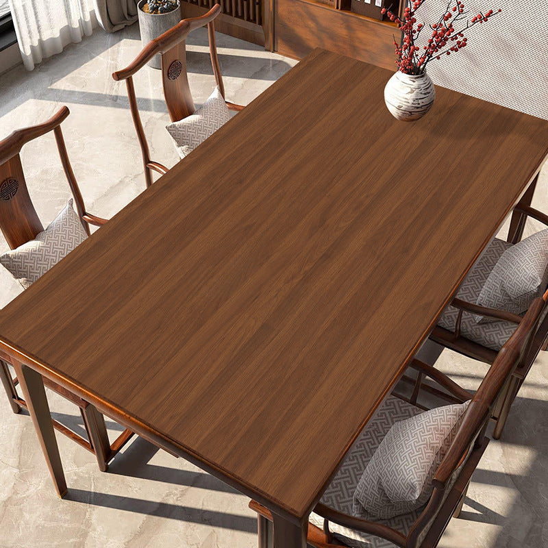 Wood grain table mat waterproof and oil-proof table cloth washable solid wood natural wood color table mat desktop protection pad VQNV01