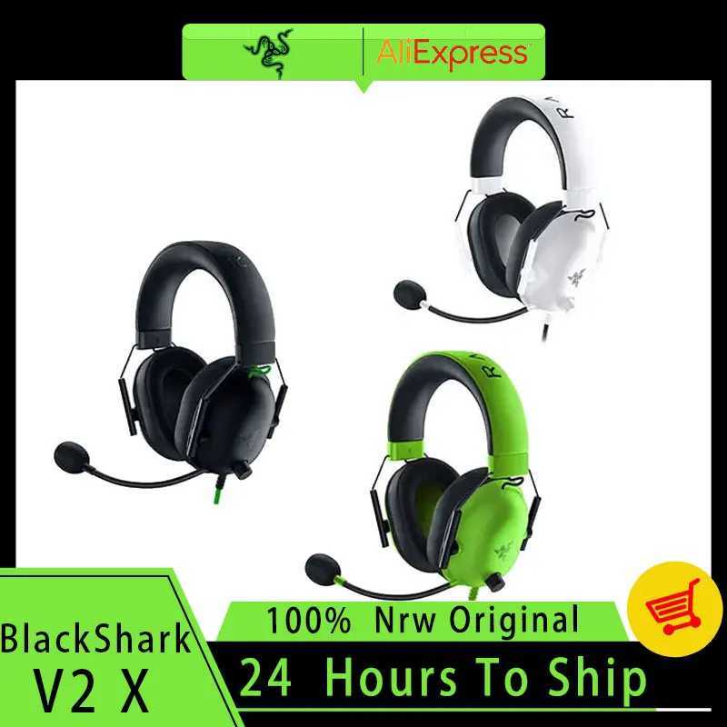 Headsets Razer BlackShark V2 X Wired Esports Headset Advanced Passive Noise Cancellation 7.1 surround sound Hyperclear heart-shaped microphone J2408