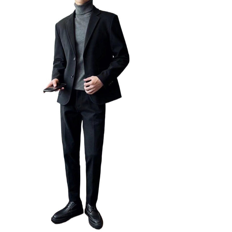 K763 Men&#039;s Slim Fit Wedding Suit - High-End Fashion Business Attire