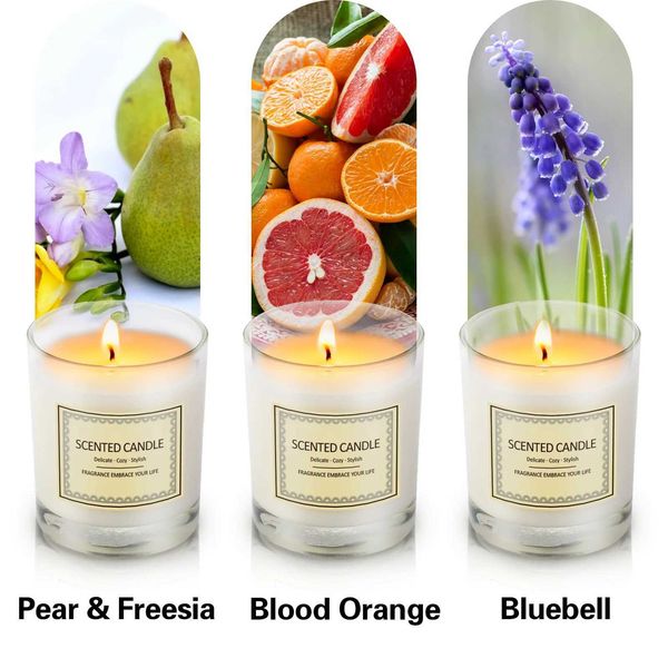 Scented Candle 50g small glass plant soy wax scented candles for personal weddings birthdays and handmade gifts to create warmth and romance