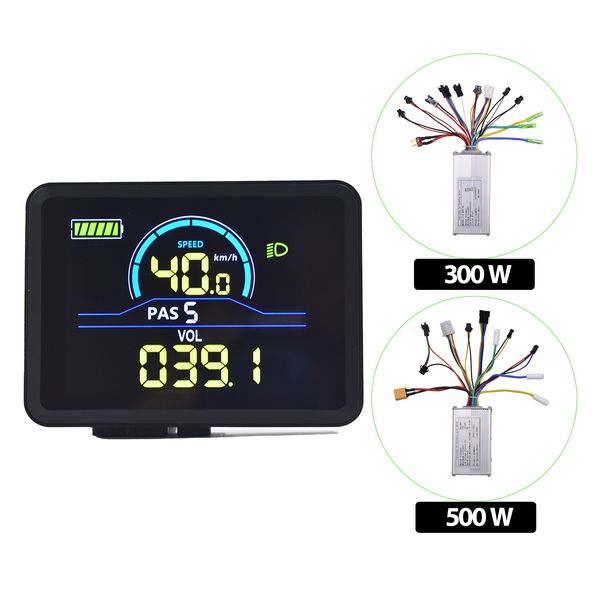 Premium 350W E-bike Control Unit E-bike E-scooter Display Bicycle Computer LCD