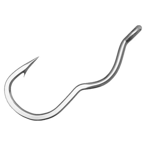 New High Carbon Steel Fishing Hook With Eye Automatic Flip Sharp Barbed Fishhook for Carp Fishing Accessories 12Pcs-PackXJ240815