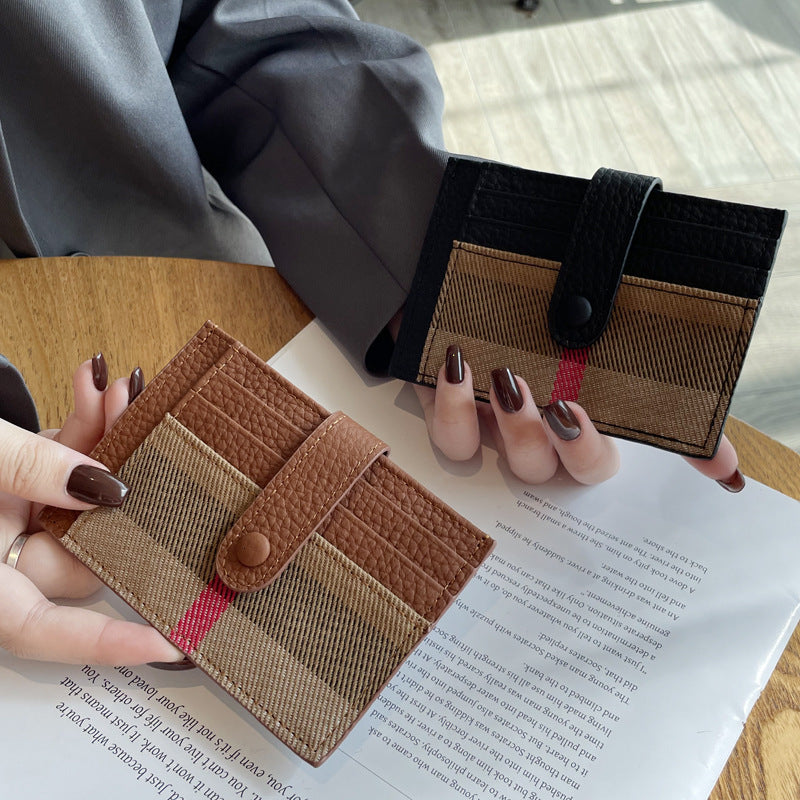 Free Shipping Women&#039;s One-piece Card Holder Designer Ultra-thin Mini Exquisite High-end 2025 New Genuine Leather Fashionable Premium Wallet