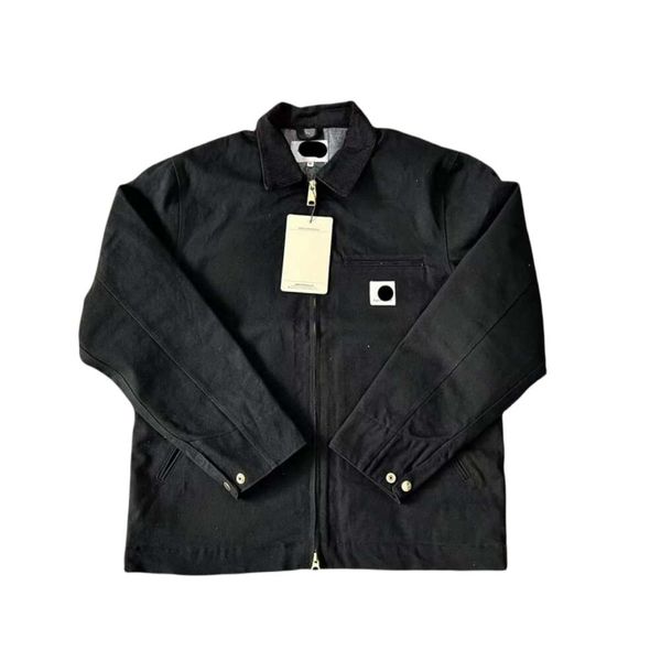 Carhart Designer Coat Top Quality Autumn-Winter Woolen American J01 Flip Collar Work Jacket Coat For Men Loose And Comfortable