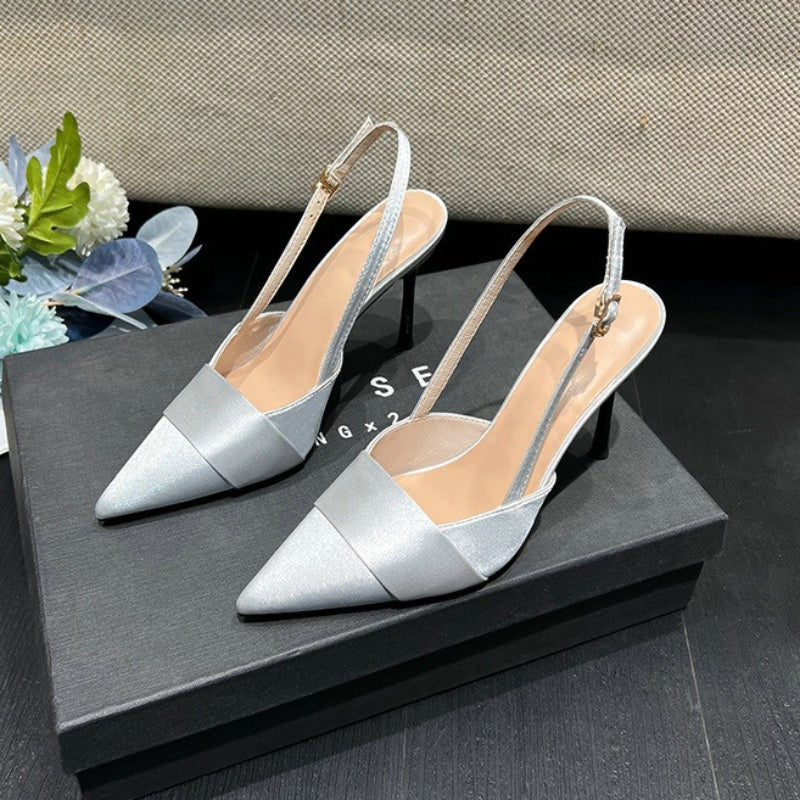 French High Heels Design Sense Of Niche Baotou Sandals Women 2024 Spring And Summer New Thin Heel Shoes