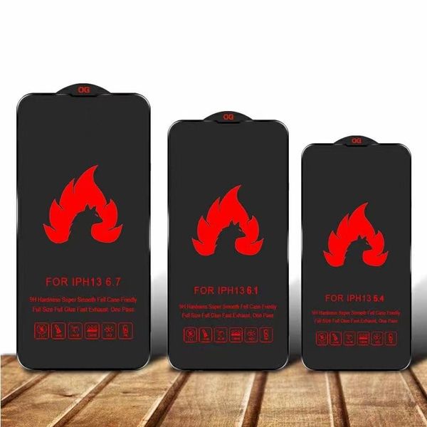 Screen Protector For iPhone 16 Pro Max 15 Plus 14 13 Mini 12 11 XS XR X 8 7 SE OG Tempered Glass Full Glue Case Friendly Film Premium Explos