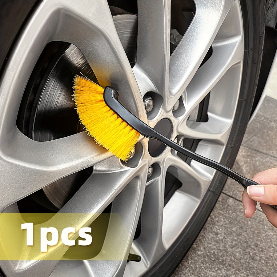 TEMU 1pc-3pcs-5pcs Car Wheel Rim Brush Tire Brush Detail Brush | Car Suv Truck Wheel Brush Space | Brush Plastic Handle Car Interior And Exterior