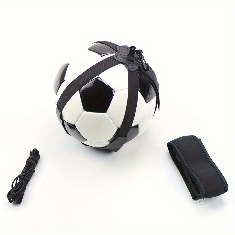 TEMU Soccer Training Ball Juggling Belt, Elastic Rebound Rope, Football Training Equipment, With Size 4 Soccer Ball