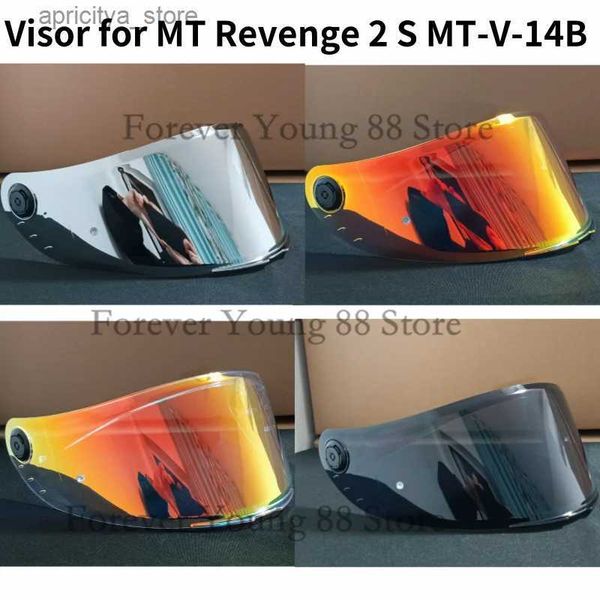 Cycling Helmets Helmet Visor for MT Revenge 2 S MT-V-14B MT V 14B ns Glass Shield Windshield Viewfinder Motorcyc Helmet Accessories Parts L4