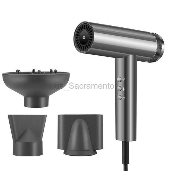 Dryers Powerful Professional Dryer 1600W Diffuser Hairdryer Dries Hair Quickly 3-Gear Speed 4 Modes Temp for Home and Salon 240329