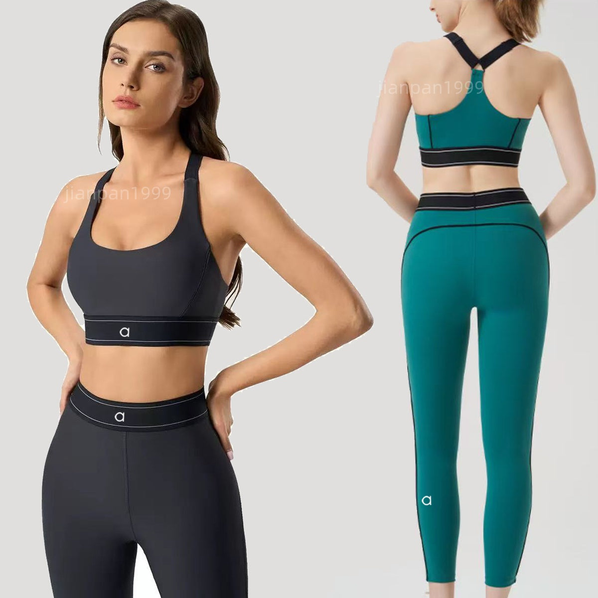 tracksuit Align Yoga Set Women lingerie 2 Pieces Sportswear Gym Top workout sets Sports Bra Fitness High Waist Leggings Workout Sports Clothes Track