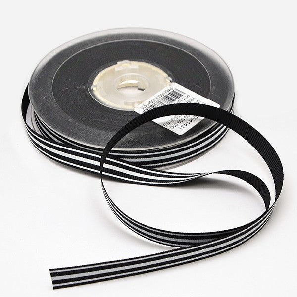 Rayures imprimé rubans en gros-grain pour l'emballage de cadeaux