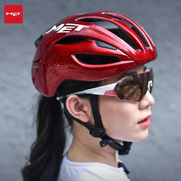 Cycling Helmets Bike MET Rivale Helmet Ultralight Road Bicycle Helmet Racing Outdoor Sports Mountain Cycling Helmets Women And Men Riding Ha