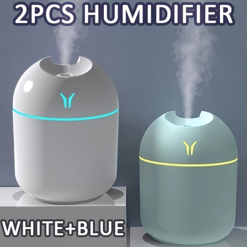 TEMU 2pcs Usb Color Diffuser Humidifier - Aroma Diffuser & Humidifier - , Night Light - Humidifiers For Bedroom Cute, For Home, Office - Air, Healthy