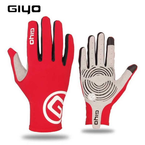 Cycling Gloves Giyo Wind Breaking Cycling Full Finger Gloves Touch Screen Anti-slip Bicycle Lycra Fabric Mittens Bicicleta Road Bike Long Gl