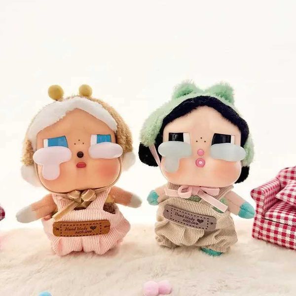 Doll Accessories For 15 CM CRYBABY crying baby tears vinyl face plush doll clothes outfit overalls set