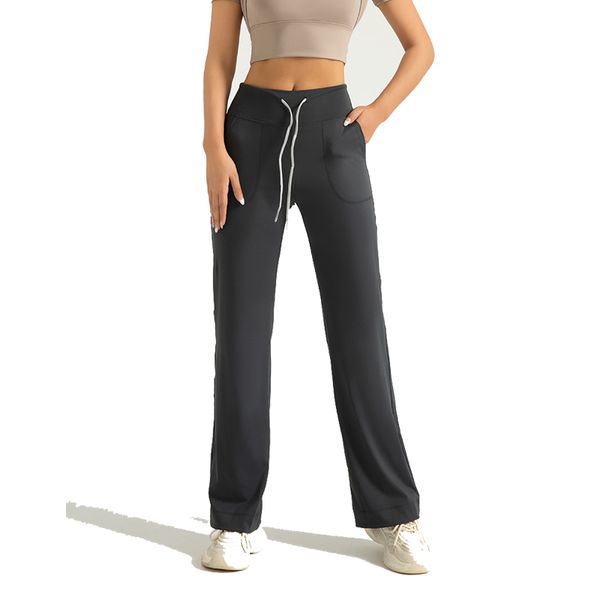 Women&#039;s Yoga Pants with Drawstring Harem Pants Fitness lycra fabric Leggings Soft High-Waist Push-Up Elastic Sports Pants