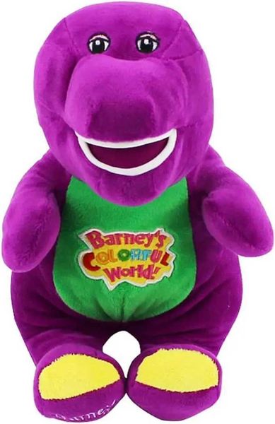 Plush Dolls Barney toy singing friend Barney stuffed animal dinosaur Barney singing I love you Childrens plush puppet toy (11.8 inches) J241
