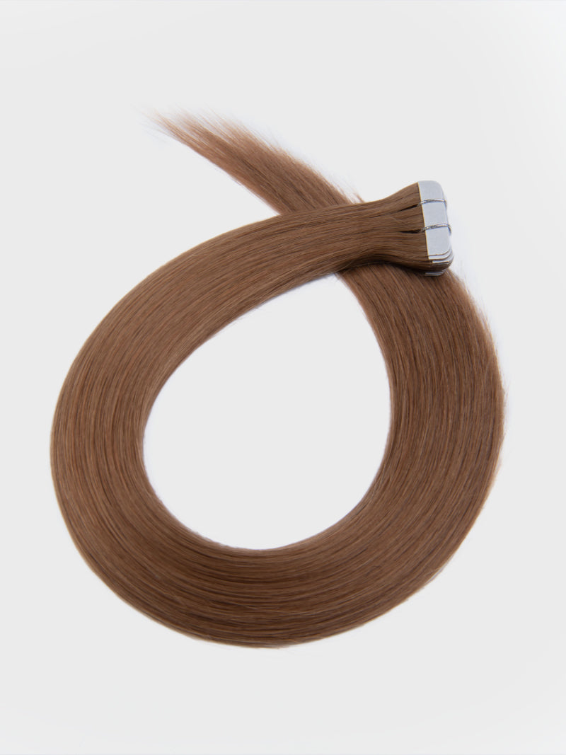 UNice Chestnut Brown Human Hair Tape In Extension