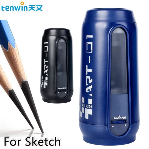 Tenwin Fully Automatic Electric Pencil Sharpener USB Charging Fast Sharpen Colored Sketch Pencils Student School Supplies Statio 240826