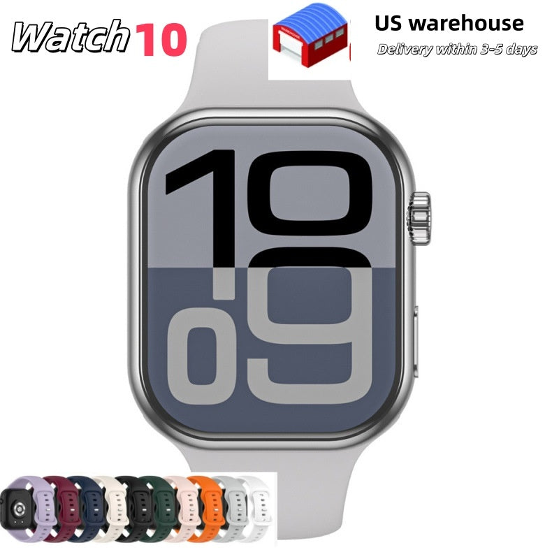 US Warehouse Watch Smart Watch 49mm Ultra 2 46mm Series 10 9 Strap Sports Smart Watch Bluetooth Call Bracelet Wireless Charging Fitness Tracker