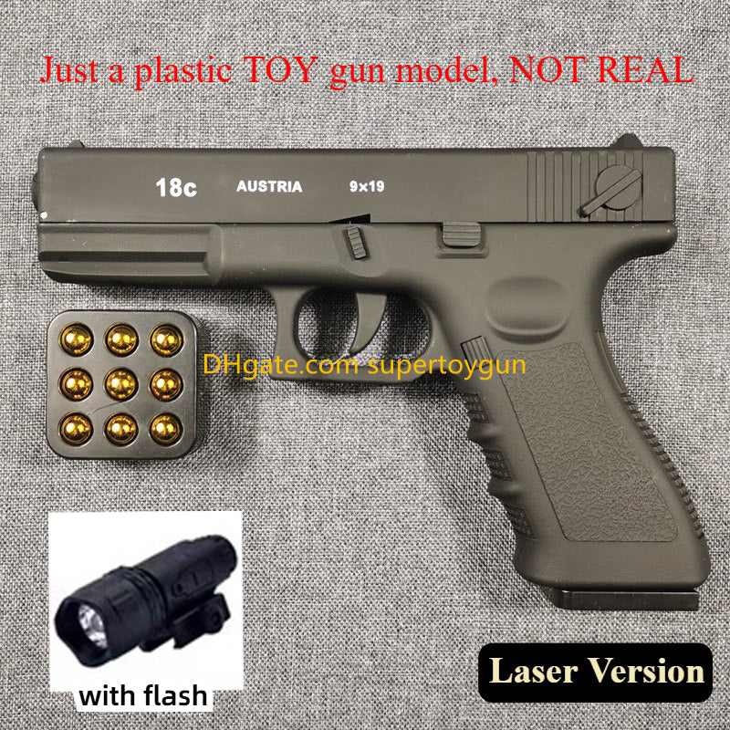 Colt Automatic Shell Ejection Pistol Laser Version Toy Gun For Adults Kids Outdoor Games