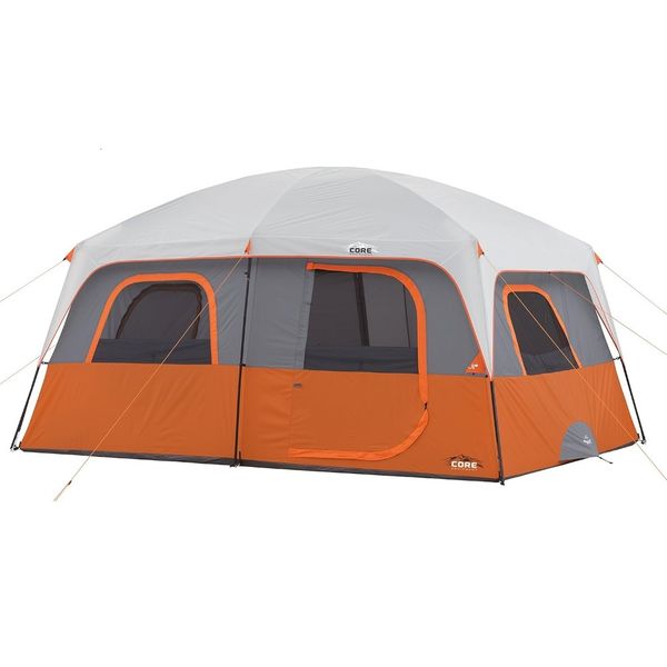 10 Person Tent | Large Multi Room Tent for Family | Included Tent Gear Loft Organizer for Camping Accessories
