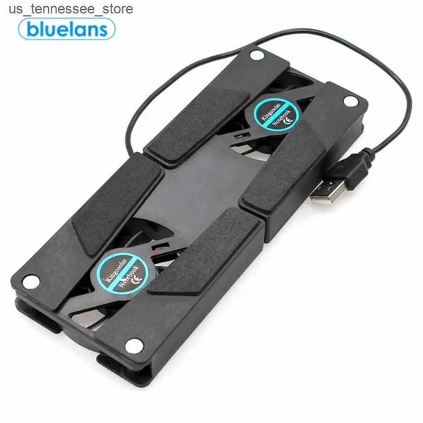 Laptop Cooling Pads USB Foldable Folding Dual Fan Pad Cooling Cooler Cool Pad for Laptop Notebook J241125