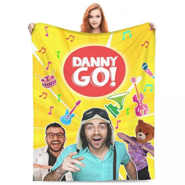 Blanket Throw Blanket Danny Go 2 Micro Fleece Blanket Four Sizes Cartoon Comfortable For Bedroom Nice Gift Z241021