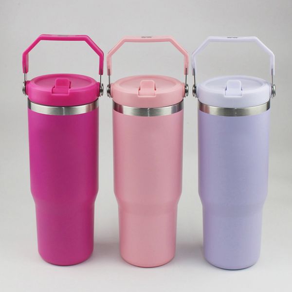 2024 NEW H2.0 30oz-887ml CUP Tumbler Leopard Straw Lids Stainless Steel 30 oz Coffee Termos Car Mugs Vacuum Cup with BOX