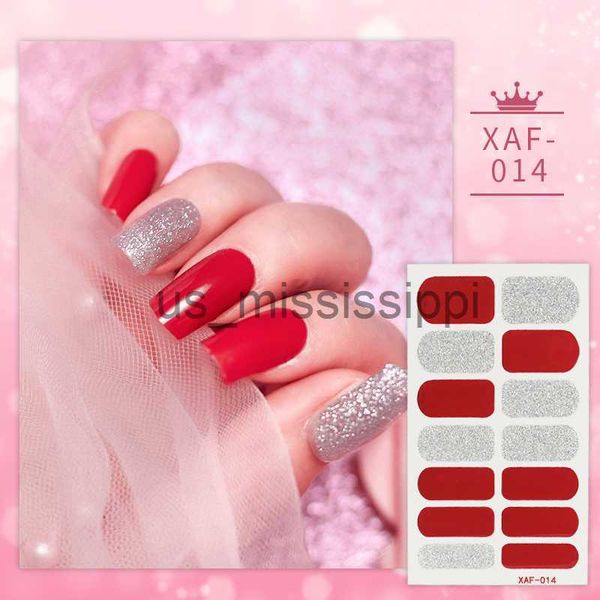 False Nails True Factory Price Newest Christmas Designs Nail Wraps Nail Polish Nail Sticker For Girls x0826