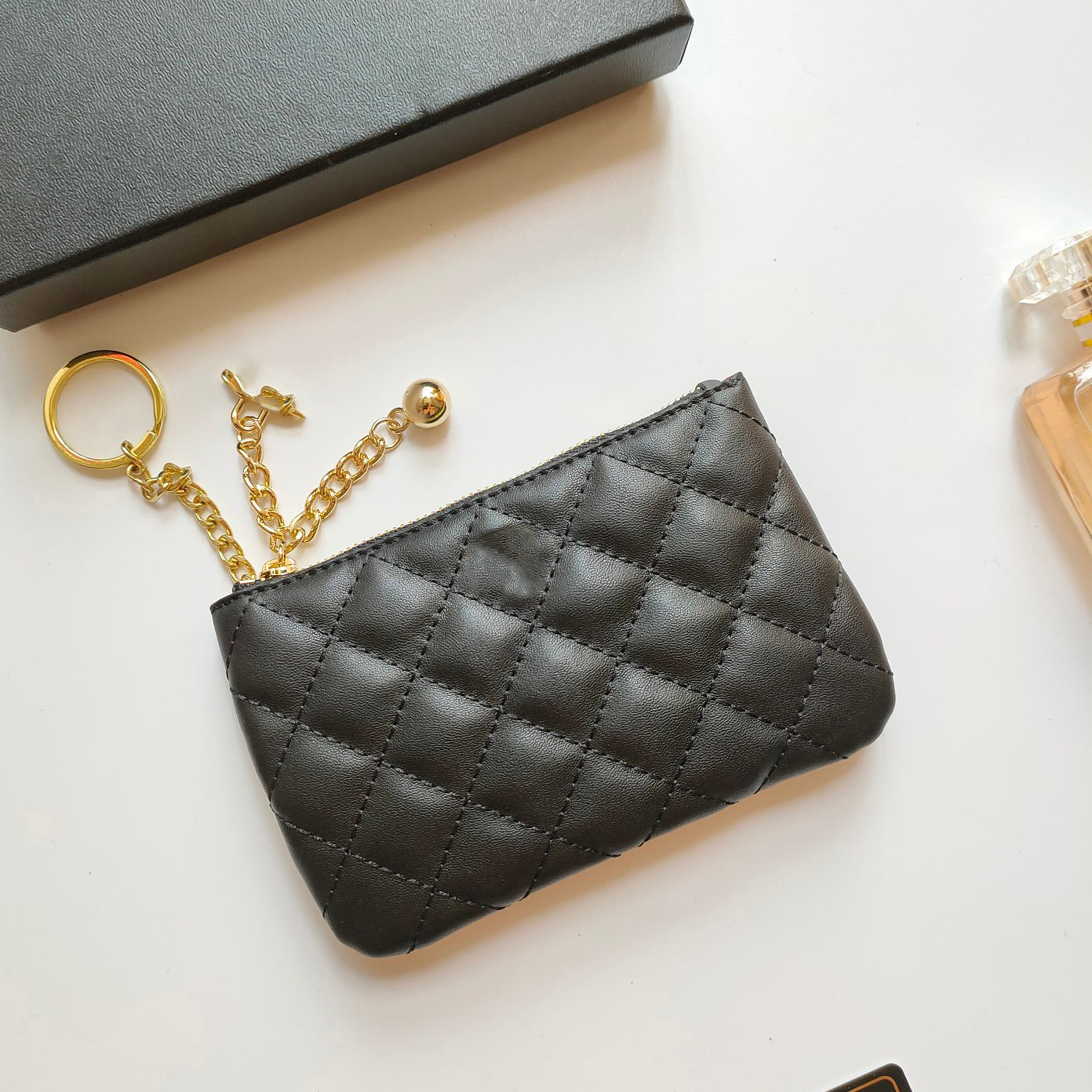 Luxury Wallet Women Card Holders Card Case Designer Handbags High Quality Caviar Cowhide Sheepskin Luxury Purses Zipper Poucht Coin Purse Designer W