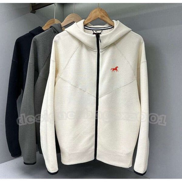 Classic Polo Outerwear Coat Men Women Tech Fleece Sports Running Healthy Cloth Hooded Tracuits Versatile Trendy Casual Jacket Zipper Shirt P