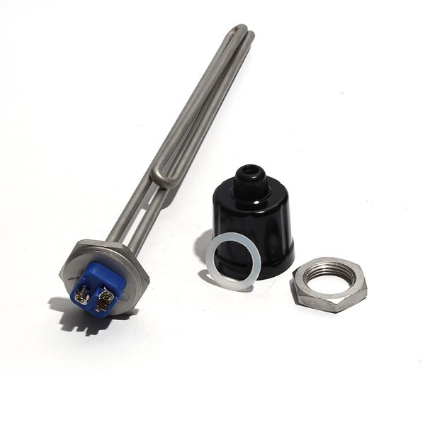 SUS304 Water Heater 2.5W-3.5W-4.5W 1&quot;BSP - DN25 - 32mm Electrical Fold Back Heater Element Heating Element 240V with Locknut